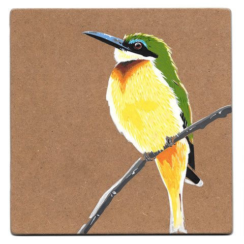 Little bee-eater acrylic painting